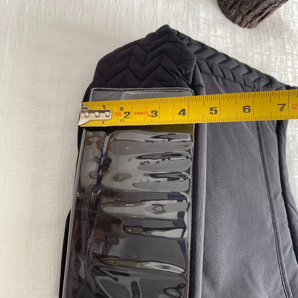 Lug Double Dutch Quilted Crossbody Tote Bag Black - Picture 15 of 16